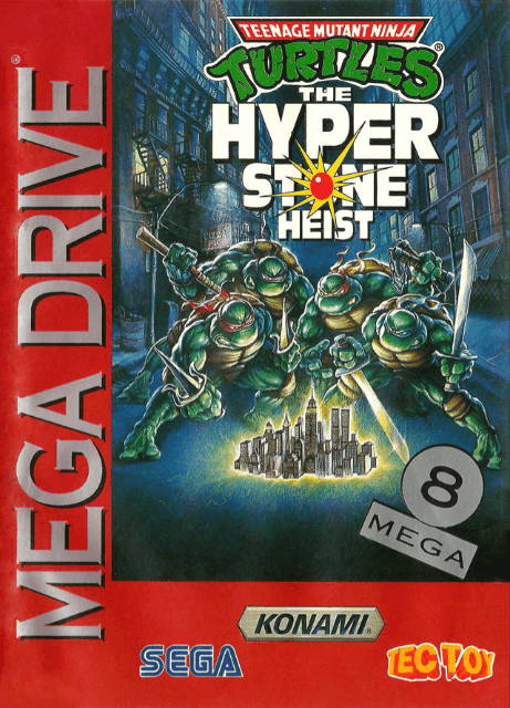 Teenage Mutant Ninja Turtles Double Feature box art for Sega Genesis